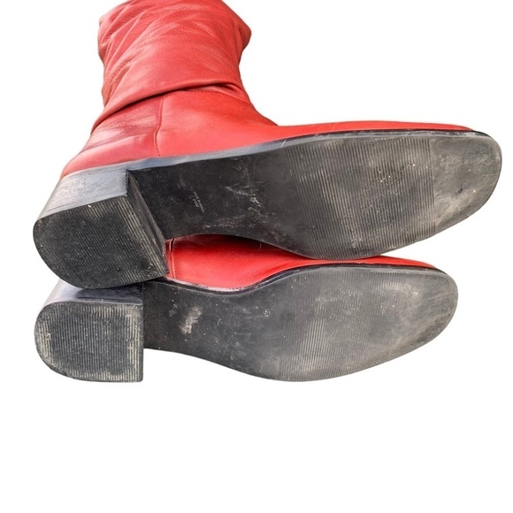 Women’s Western Cowgirl Boots Matisse Made in Brazil Red Slouch Leather Size 6.5 - Picture 10 of 12